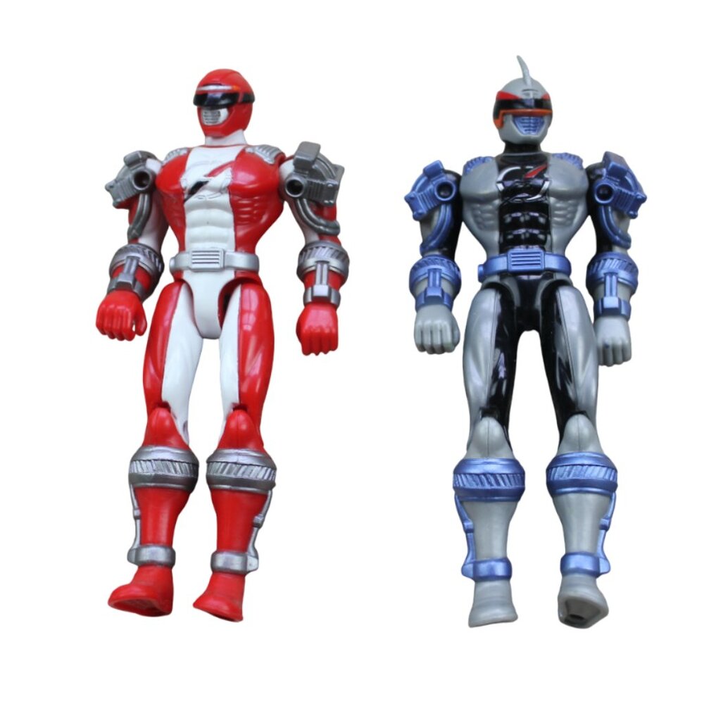 Power Ranger Operation Overdrive Zordtek Red Cycle Rider Action Figure Toys 2007